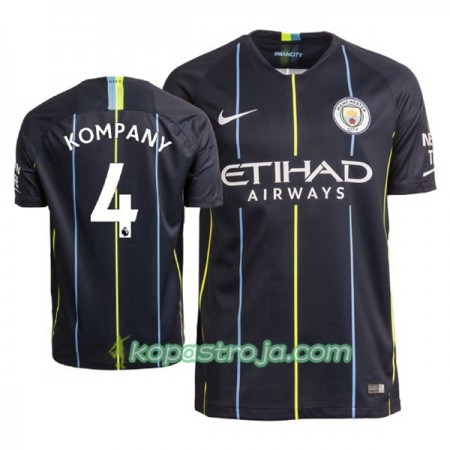Billiga Fotbollströjor Manchester City Kompany 4 Borta tröja 2018/19 Kortärmad